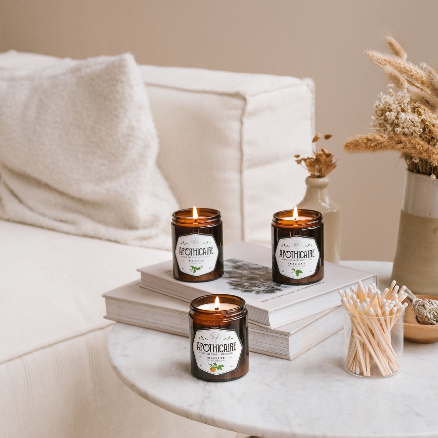 Bougie Huile Essentielle Harmonisante