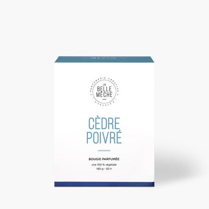 Bougie Parfumée Cèdre Poivré