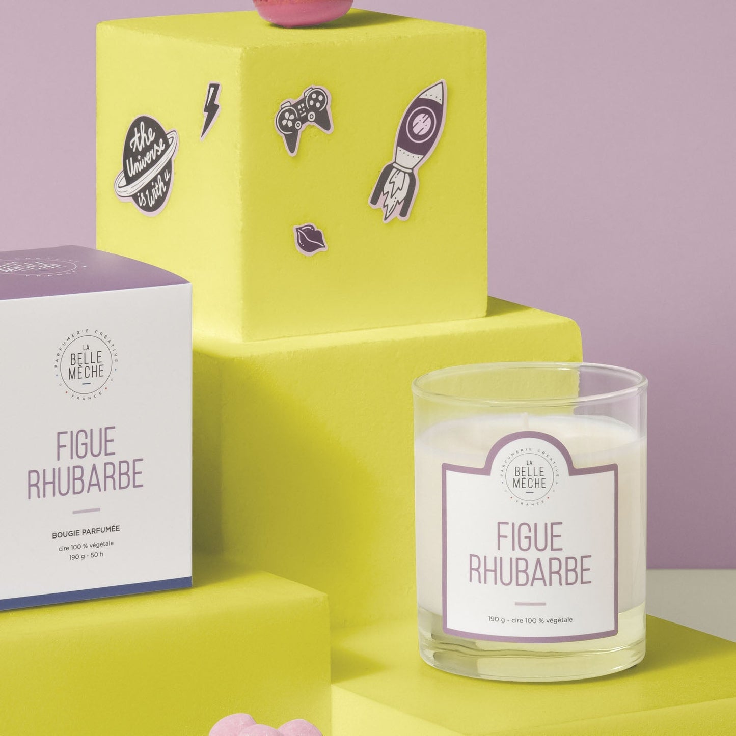 Bougie Parfumée Figue Rhubarbe