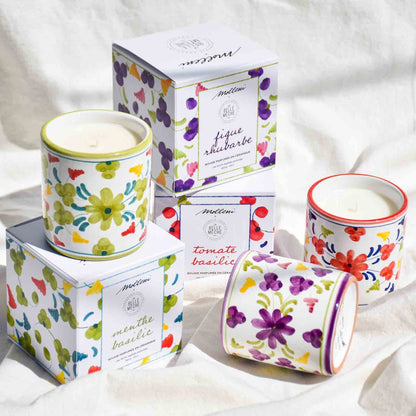 Bougie parfumée Figue Rhubarbe - La Belle Mèche x Molleni