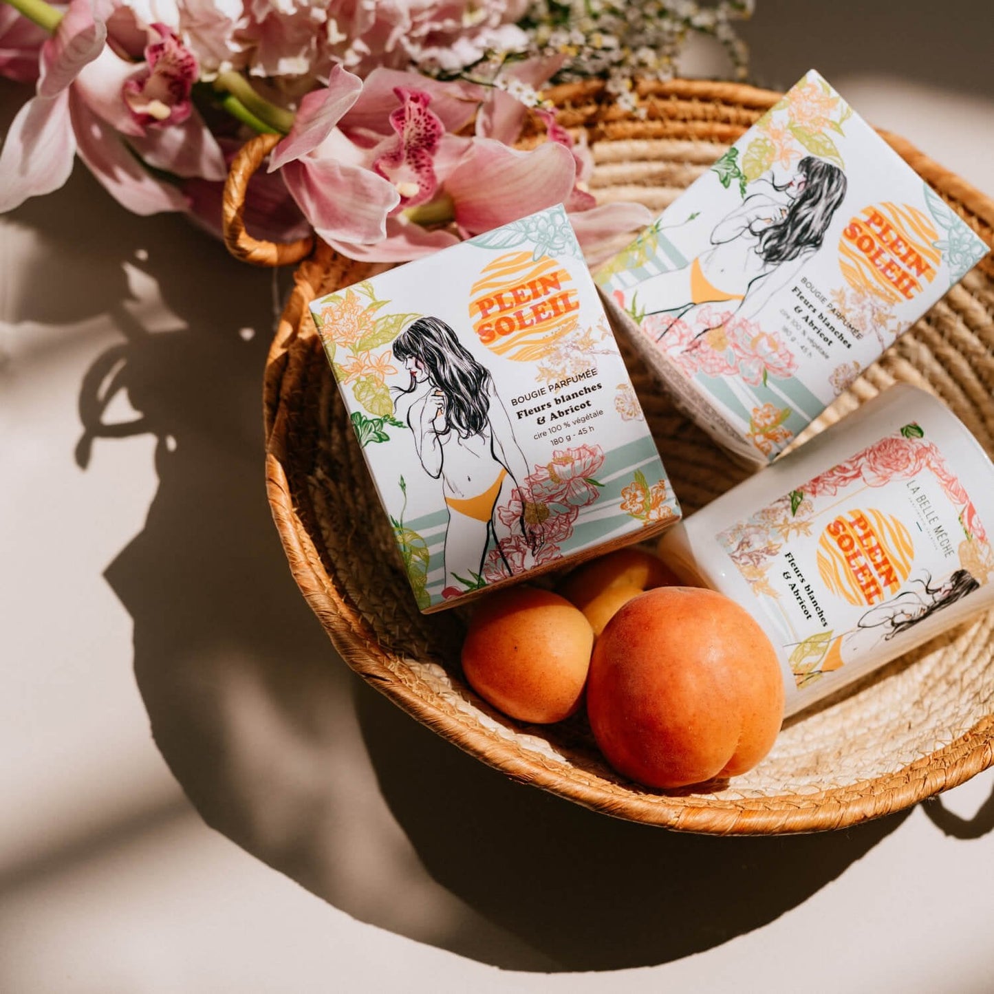 Bougie Parfumée Illustrée Plein Soleil