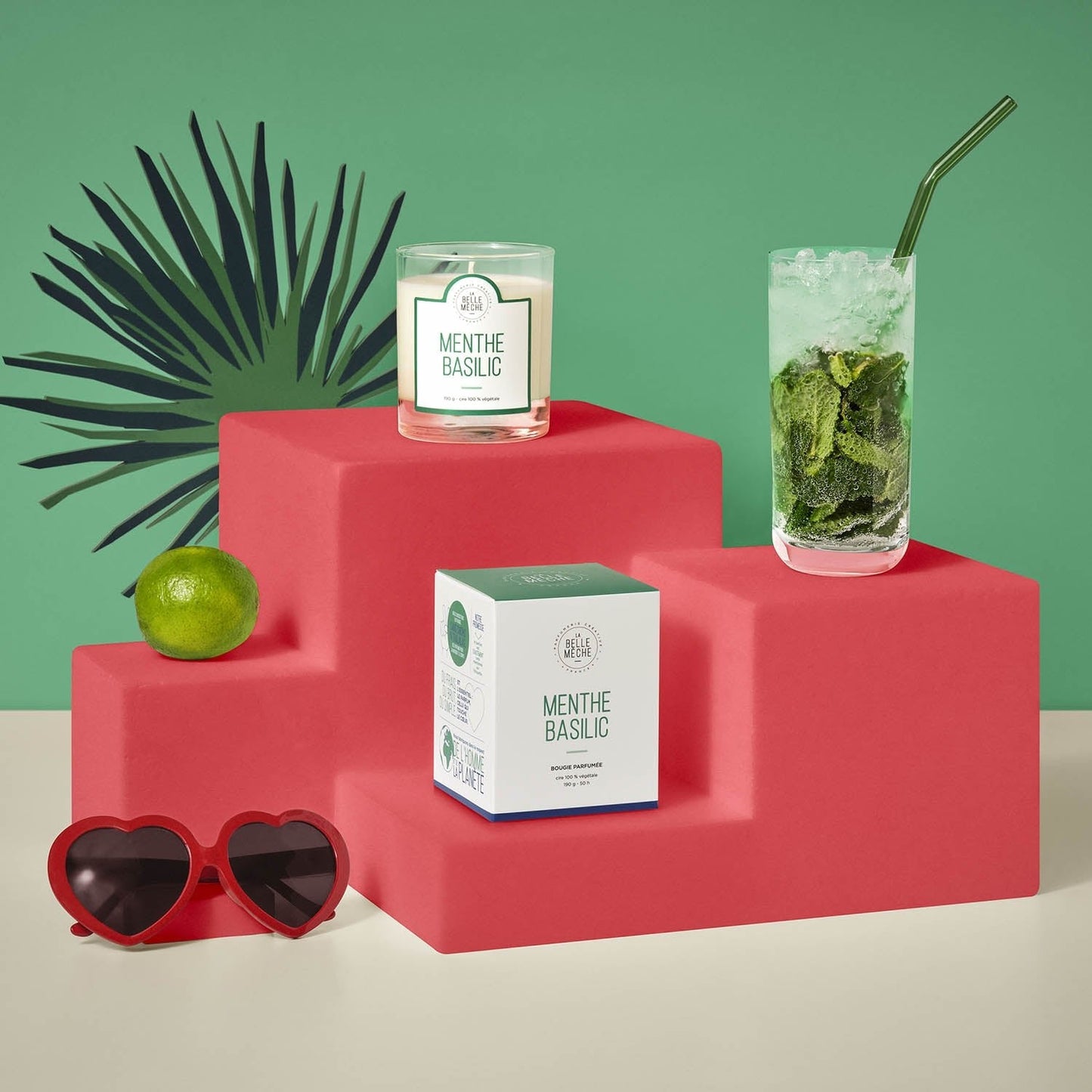 Bougie Parfumée Menthe Basilic