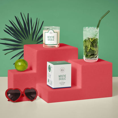 Bougie Parfumée Menthe Basilic