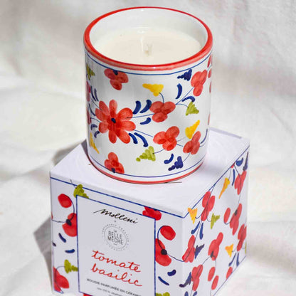 Bougie parfumée Tomate Basilic - La Belle Mèche x Molleni
