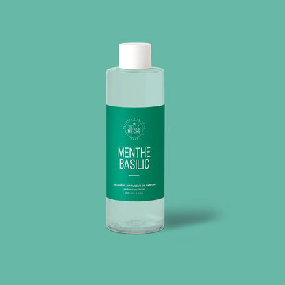 Recharge Diffuseur Menthe Basilic et 10 tiges